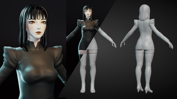 Điêu khắc nhân vật nữ bằng Blender 3D