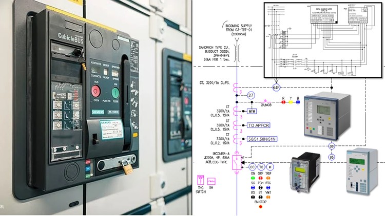 Mạch ACB kèm Rơle bảo vệ