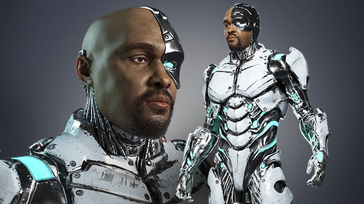 Tạo nhân vật Cyborg dạng cứng (Hard Surface) trong Blender