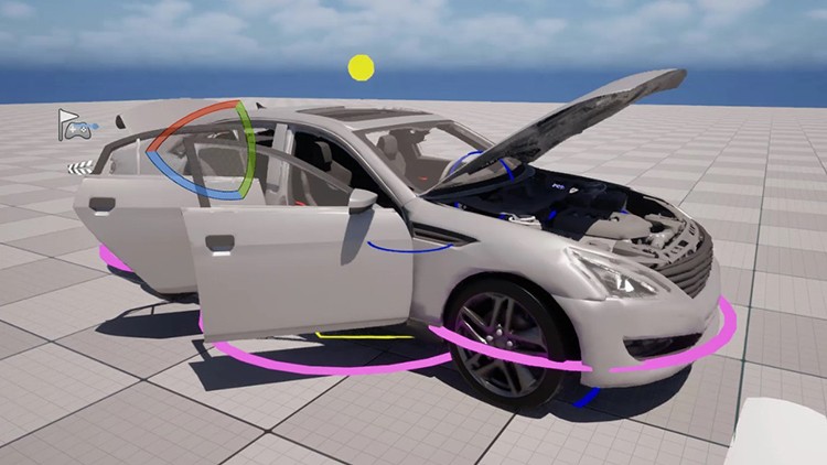 Rigging xe ô tô bằng Modular Control Rig trong Unreal Engine 5.5