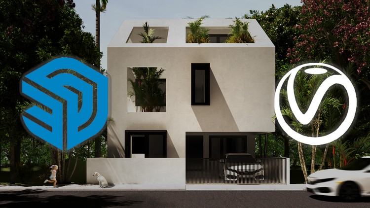 The Complete Sketchup & Vray Course for Architectural Design